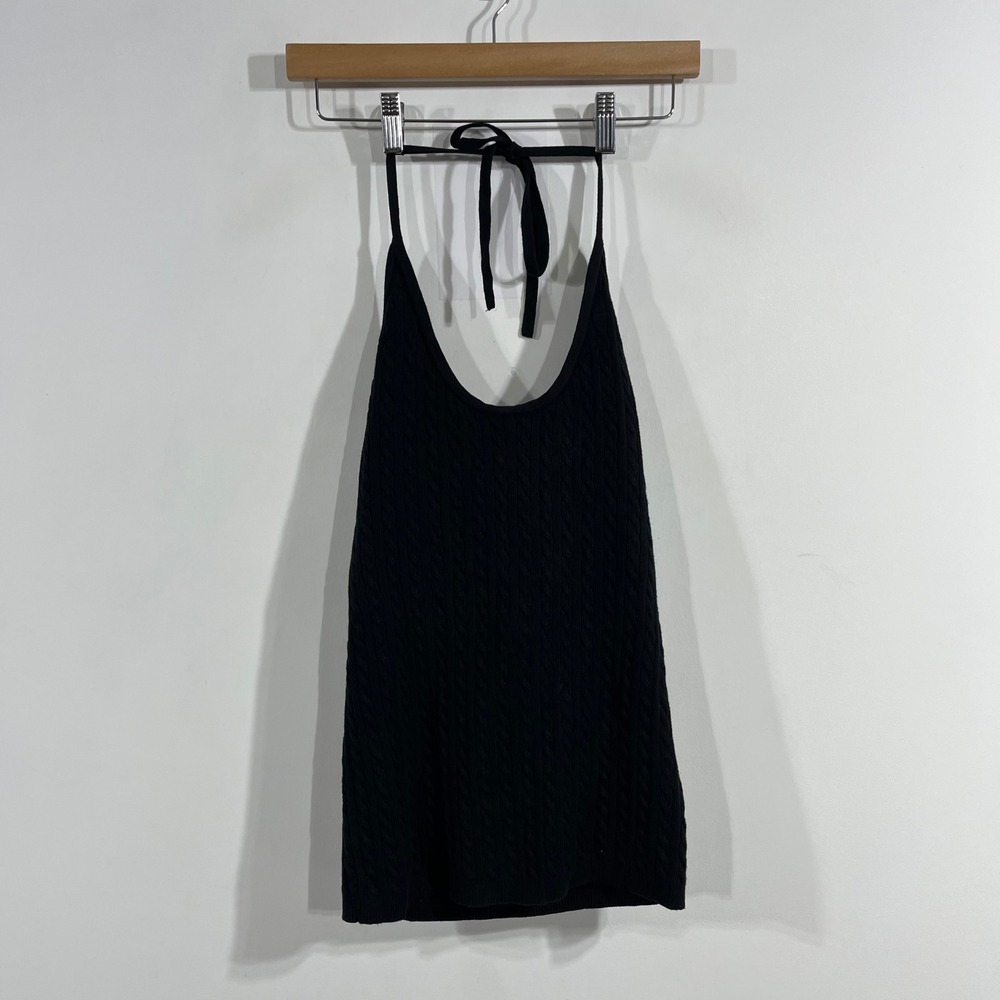 Gap Y2K Preppy Cable Knit Halter Top Festival Fairy Boho Vintage Womens Large